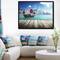 Designart - Hong Kong Harbor - Photography Canvas Art Print in Black Frame